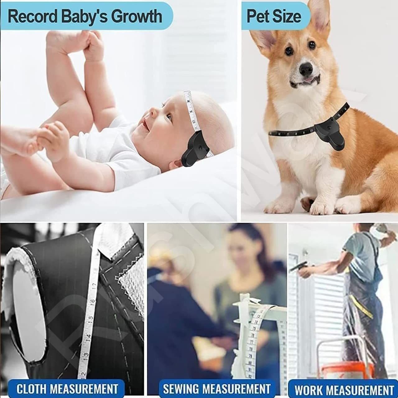 Body Measuring Tape Retractable inch tape for measurement for body with Lock Pin and Push Button 150cm Tape Measure for Fat Measurement and Weight Loss Sewing Tape Tailor Tape (Multicolor)