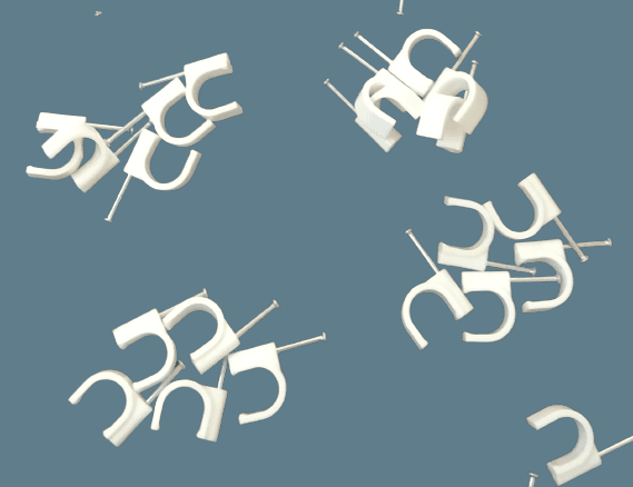 Circle Cable Clip 7mm PACK OF 100 PICS