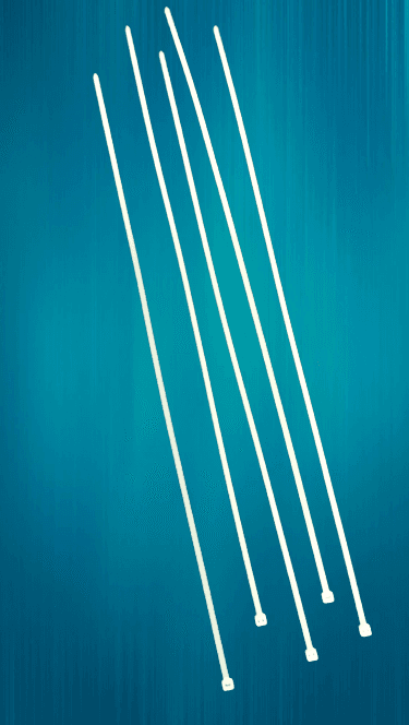 Nylon Cable tie (White) - Pack of 200 (250 mm)