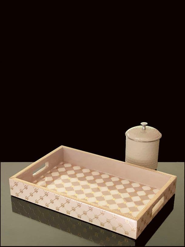 Gingham Cappuccino Hamper Small