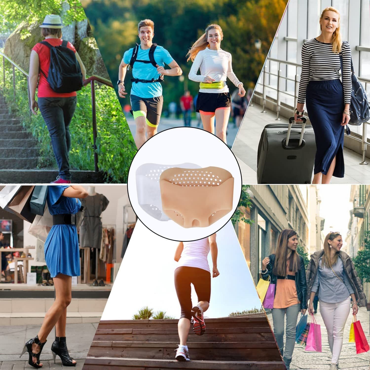 metatarsal pads, gel foot pads, soft and breathable forefoot pad, suitable for diabetic patients, corns, blisters, burning sensation and forefoot pain