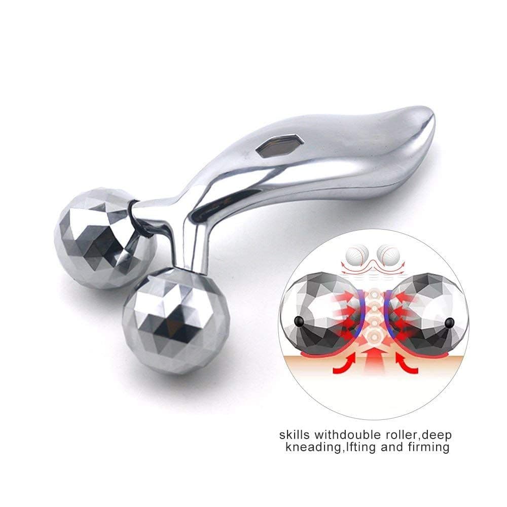 Face Roller for Puffiness, Anti-Ageing, Blood Circulation & Pain Relief & Skin Lifting 3D Face Massager For Face, Neck & Body