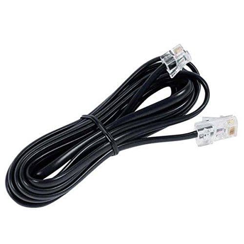 6p 2C - 2 Meter RJ11 Telephone Modem Line Cable Wire (Pack of 3)