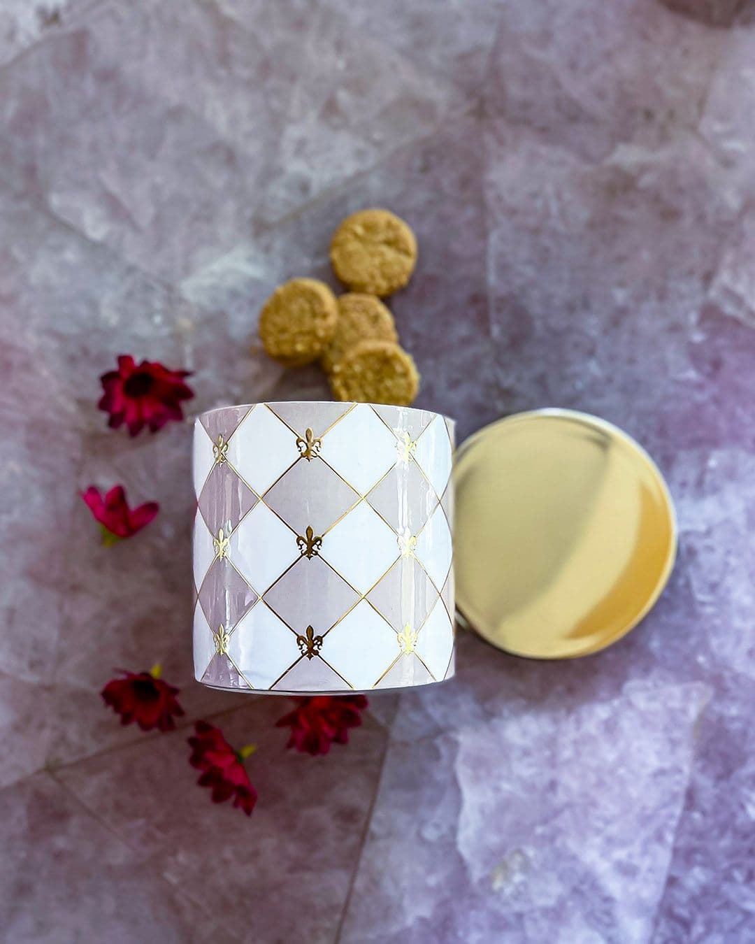 Gingham Cappuccino Goodies Jar
