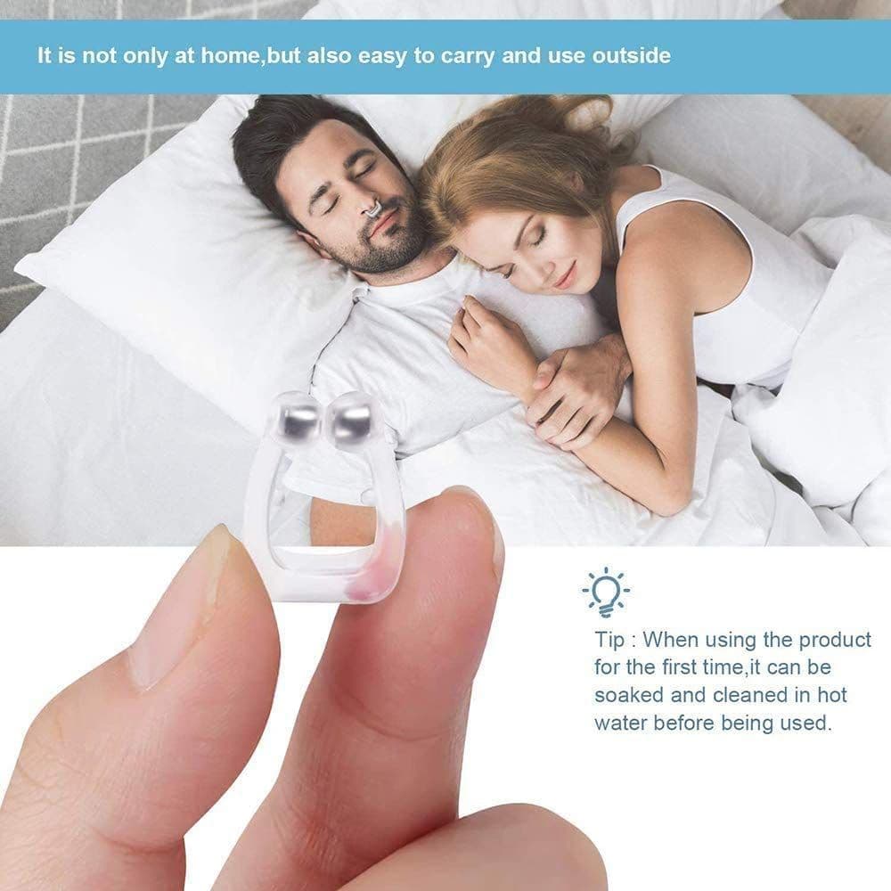Anti Snore nose clip, Silicone Magnetic Anti Snoring Mini Nose Clips, Wonderful Sleeping, Magnetic Nose Clip,Silicone Anti Snoring Device for Better Sleep
