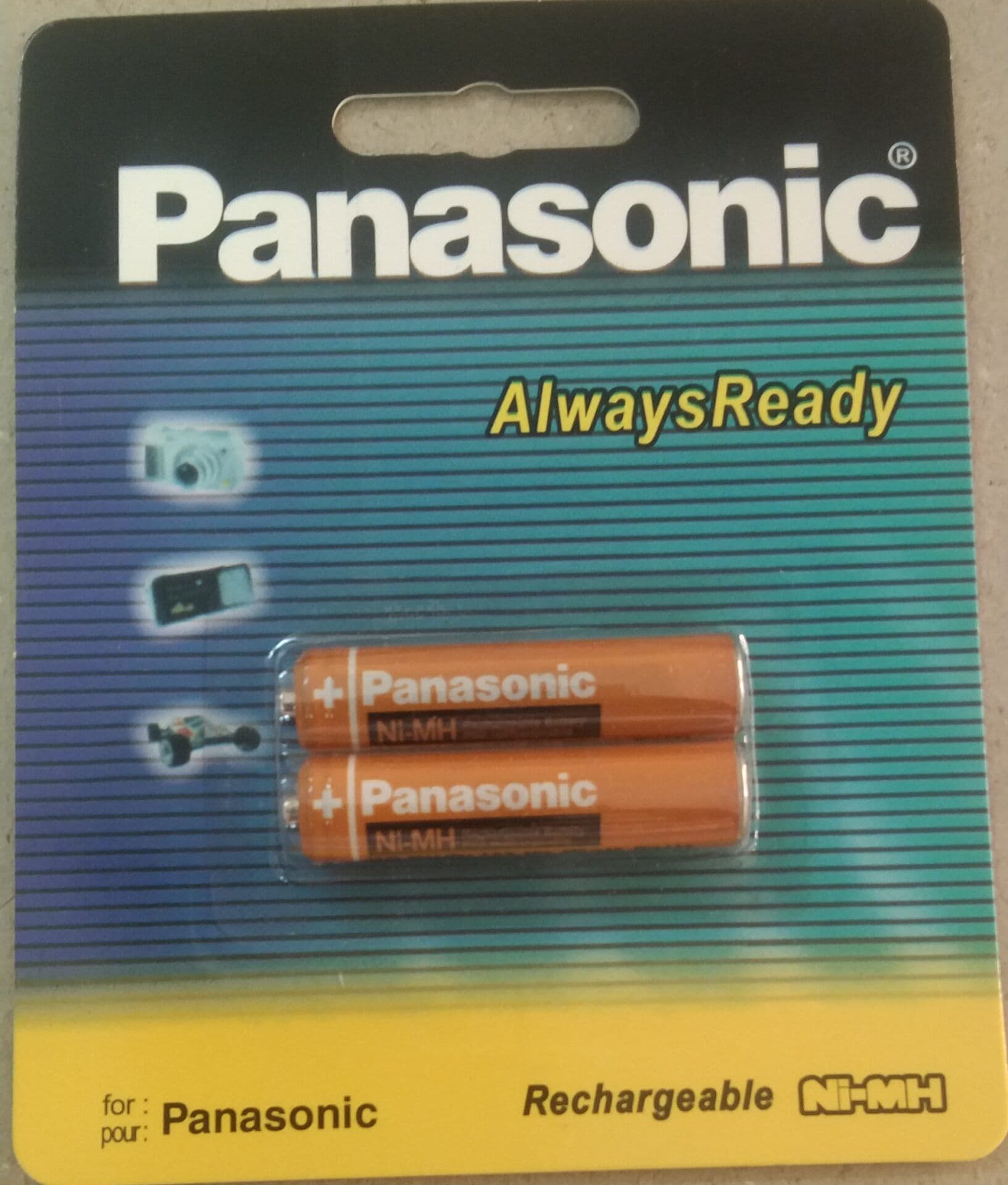 AAA Rechargeable Ni_MH Battery pack of 2