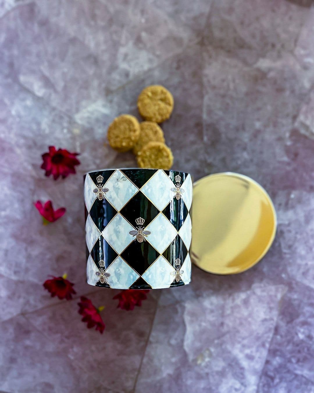 Gingham Bee Goodies Jar