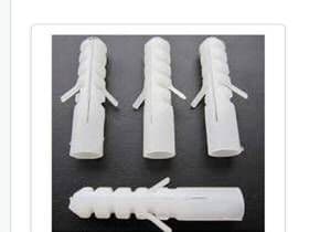 Nylon Sleeve/Wall Plug (8X50 mm, White, 100 Pieces)