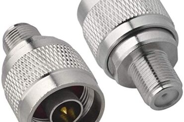N Male to F Female RF Coax Coaxial Connector Adapter