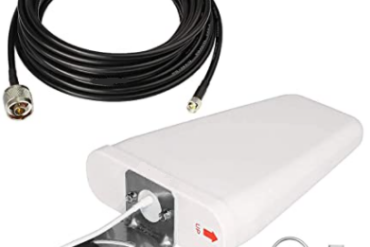 LPDA Antenna with LMR400 Coaxial White Cable SMA Male to N Male Plug RF Connectors | 10 Meters