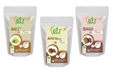 G.L.T. Amla, Reetha, Shikakai Powder 100% Pure & Natural - Combo Pack of 3 (3X100) 300gm