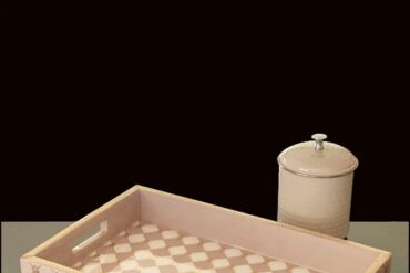 Gingham Cappuccino Hamper Small