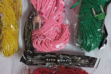 15 Meter Decoration Lighting for Diwali Christmas Rice Lights Serial Bulbs (Green) (Pack of 5)