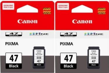 Innovative E-store Canon Ink Cartridge PG-47 for Canon E400 Printer (Black) -Pack of 2