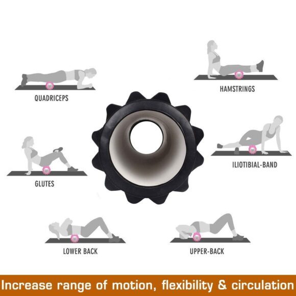 Roller for Back Pain, Deep Tissue Massage and Body Pain High Density Foam Roller for Exercise in Gym, Home Back Roller for Muscle Recovery Massage Roller for Stretching, Fitness