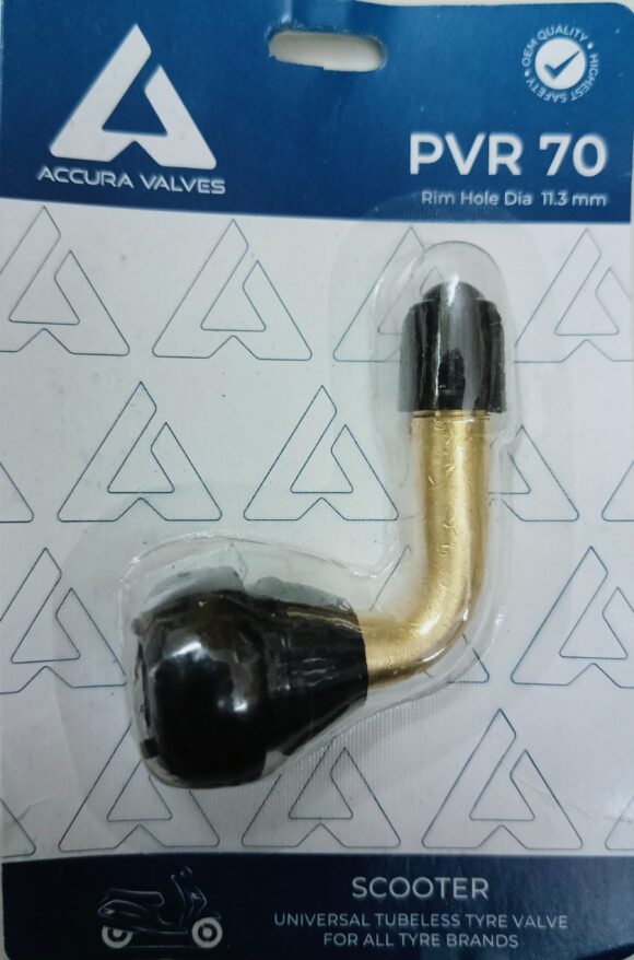 Accura tubeless tyre valve PVR 70 pack of 10